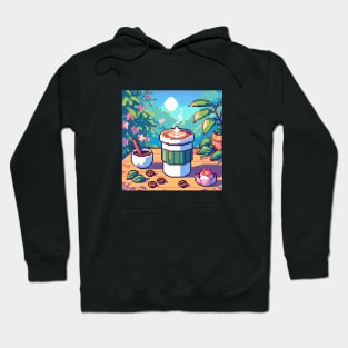 Coffee Brunch Cafe Vintage Since Established Retro Hoodie